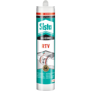 Sista RTV Silikon Kırmızı 310 ml
