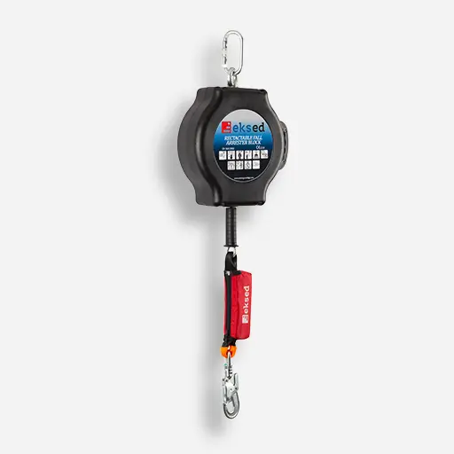 EKS-315 15 Metre Çelik Halatlı Geri Sarımlı Düşüş Durdurucu