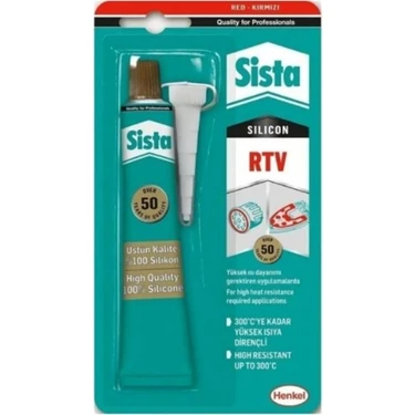 Sista RTV Kırmızı Sıvı Conta 50 g Blister