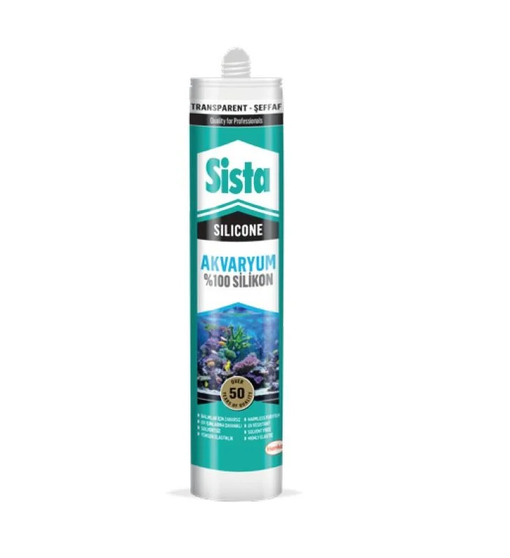 Sista Akvaryum Silikon Siyah 280 ml