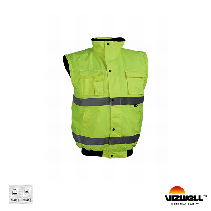 Vizwell™ VWJK60 – Kolları Çıkmalı 300D Oxford Pilot Mont - Görsel 2