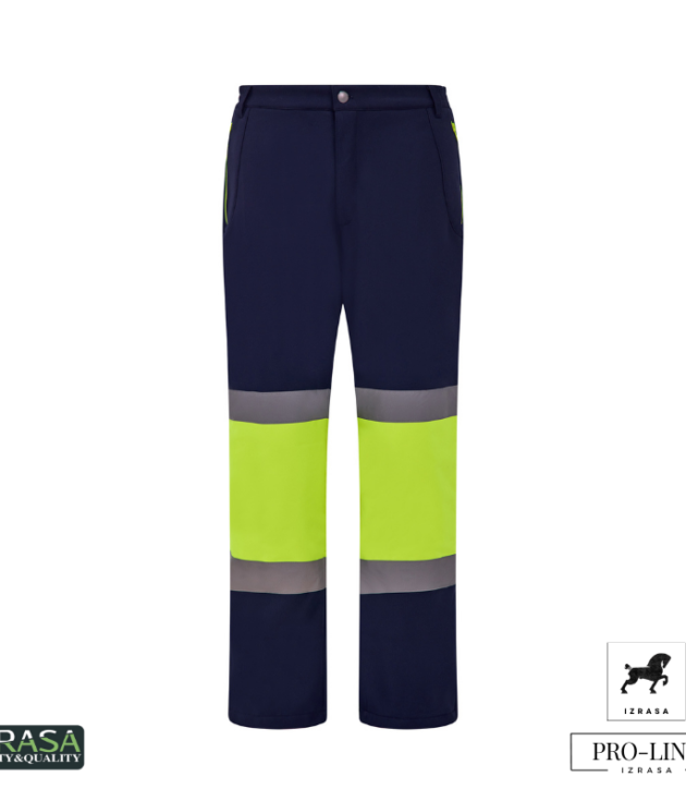 Izrasa™ SM/N – Softshell Reflektörlü Lacivert Pantolon Dizler Oxford