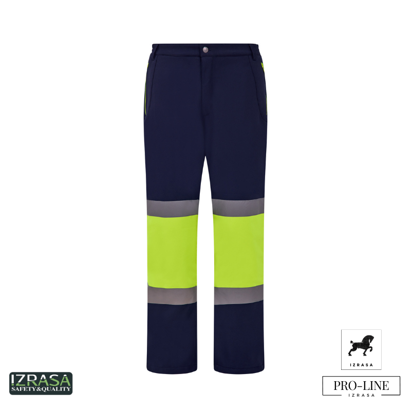 Izrasa™ SM/N – Softshell Reflektörlü Lacivert Pantolon Dizler Oxford