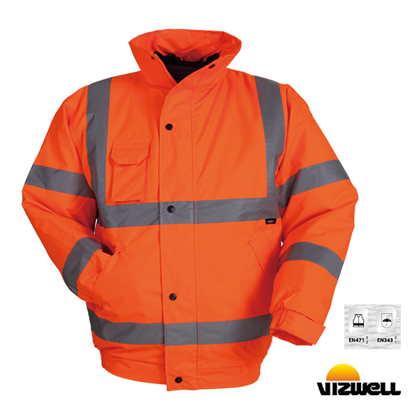 Vizwell™ VWJK04 – Reflektörlü 300D Oxford Bomber Mont