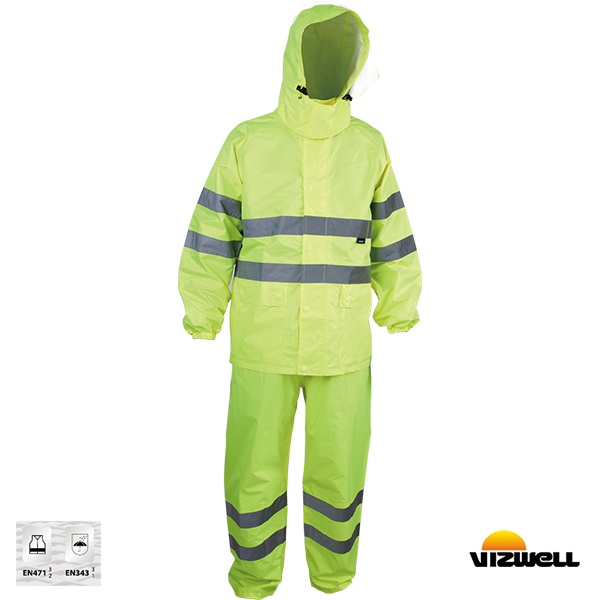 Vizwell™ VWJK67+68 – Reflektörlü 150D Oxford Takım Yağmurluk
